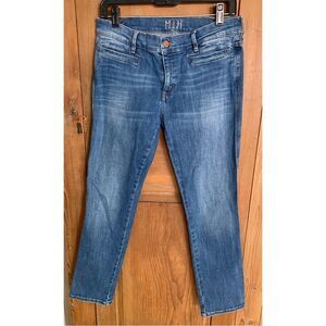 MIH The Paris mid rise cropped slim leg denim jeans